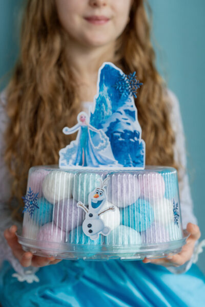 Cukraus vatos burbuliukų tortas “Frozen” - Image 2