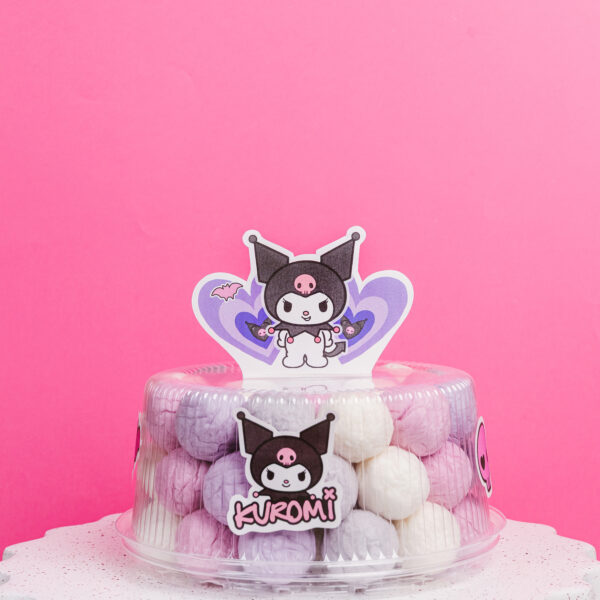 Cukraus vatos burbuliukų tortas “Kuromi”