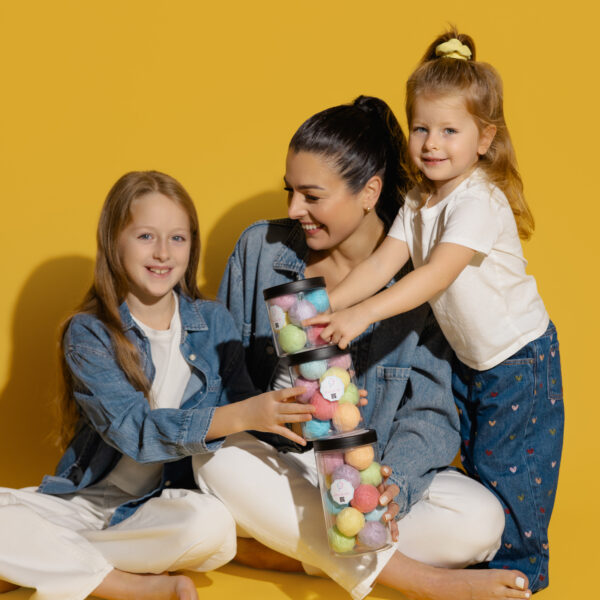 Cukraus vatos burbuliukų indeliai