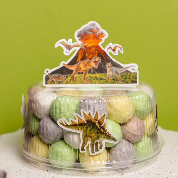 Cukraus vatos burbuliukų tortas “Dinozaurai”