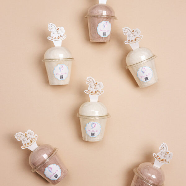 12 vnt. “Arkliukų” temos indelių rinkinys