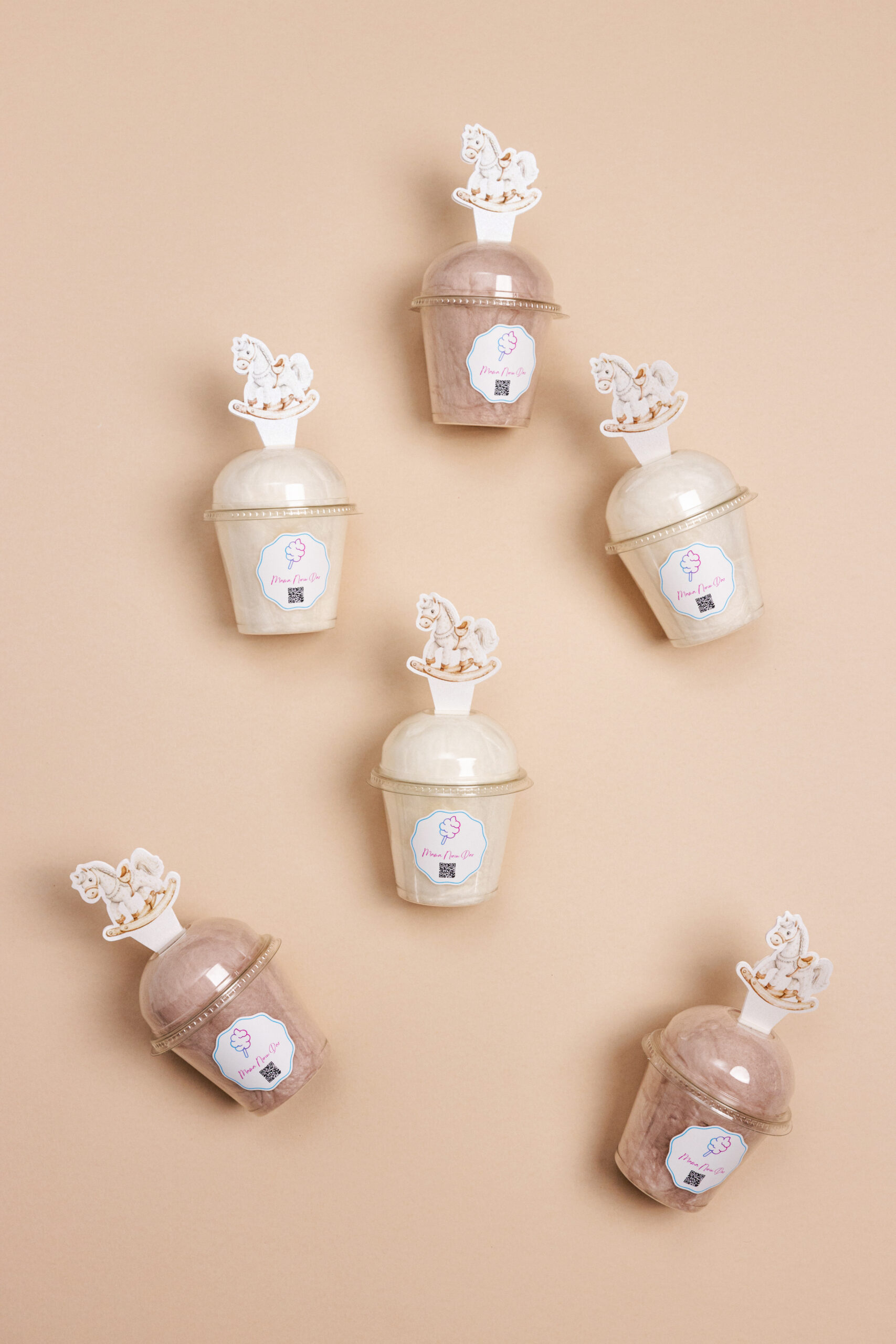 12 vnt. “Arkliukų” temos indelių rinkinys