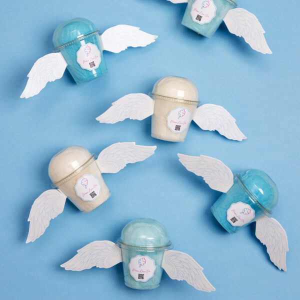 12 vnt. “Mėlynų angelų” temos indelių rinkinys