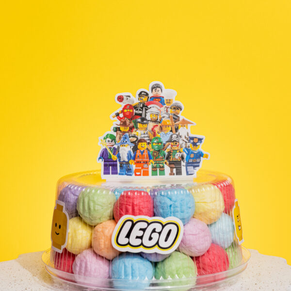 Cukraus vatos burbuliukų tortas “Lego”