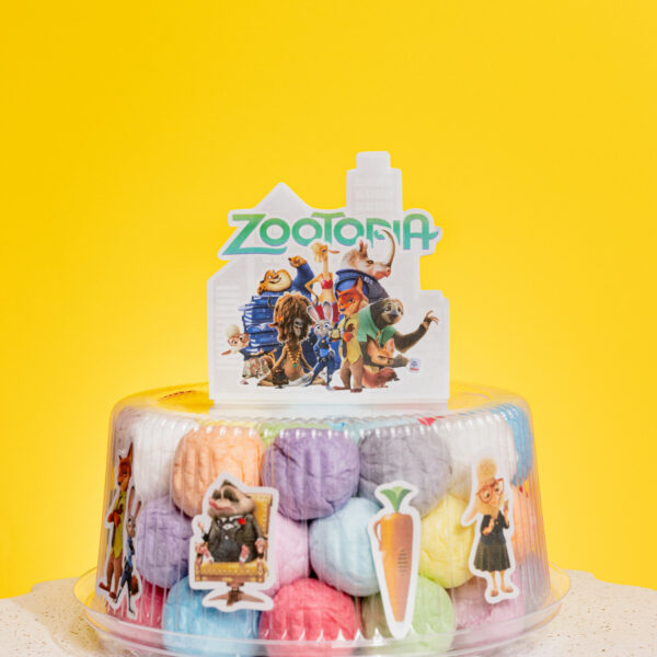 Cukraus vatos burbuliukų tortas “Zootropolis”